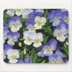 Purple Pansies Mousepad mousepad