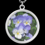 Purple Pansies Necklace