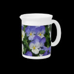 Purple Pansies Pitcher
