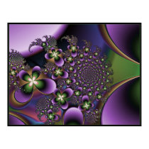 Purple Pansies Print by Emasworld Purple Pansies Print
