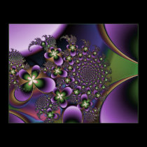Purple Pansies Print