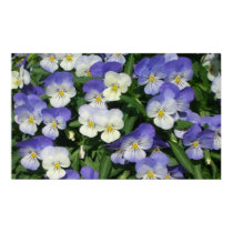 Purple Pansies Print