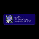 Purple Pansies Return Address Label