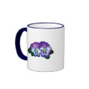 Purple Pansy Duo mug