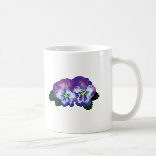 Purple Pansy Duo Mugs