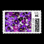 Purple Pansy Postage stamps