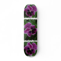 Purple Pansy Skateboard