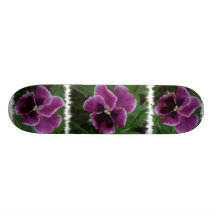Purple Pansy Skateboard