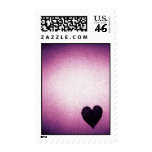 Purple paper heart stamp