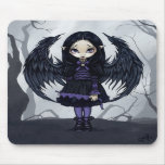 "Purple Paper Hearts" Mousepad