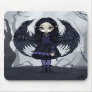 "Purple Paper Hearts" Mousepad