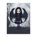 "Purple Paper Hearts" Postcard