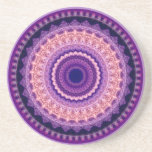 Purple Paradise Kaleidoscope Mandala coaster