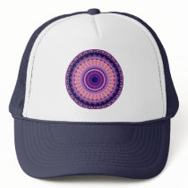 Purple Paradise Kaleidoscope Mandala hat hats