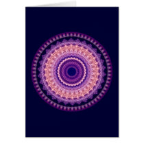 Purple Paradise Kaleidoscope Mandala note card cards