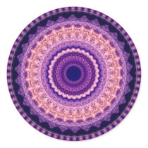 Purple Paradise Kaleidoscope Mandala stickers