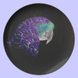 Purple Parrot Patio Plate plates