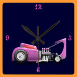 Purple Passion 32 Ford Coupe wall clocks