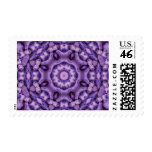 Purple Passion Kaleidoscope Postage Stamps
