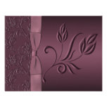 Purple Passion RSVP Card Personalized Invitation