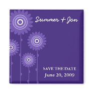 PURPLE PASSION SAVE THE DATE magnet