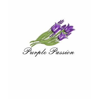 Purple Passion - tulips tee Shirts by seashell2