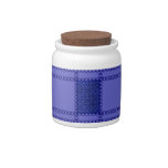 Purple Patchwork Candy Jar