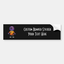 PURPLE PATCHY VICTIM BUMPER STICKER