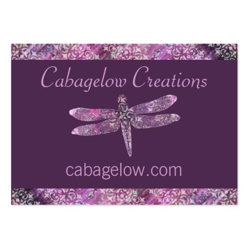 Purple Patina: Dragonfly Business Card
