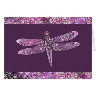 Purple Patina: Dragonfly Card