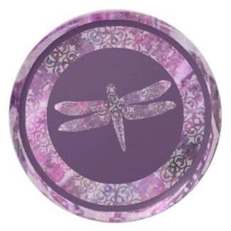 Purple Patina: Dragonfly Plate