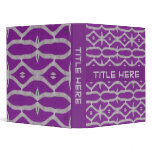 purple pattern binders