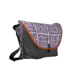 purple pattern bag commuter bag
