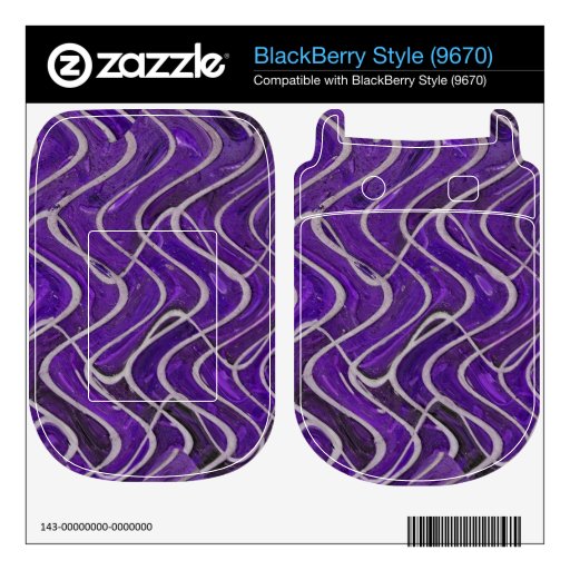 purple pattern BlackBerry decal