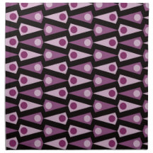 Purple Pattern Coordinating Kitchen Decor Printed Napkins