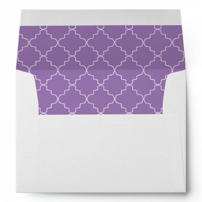 Purple Pattern Envelope Liner by OrangeOstrichDesigns