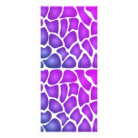 Purple Pattern Full Color Rack Card