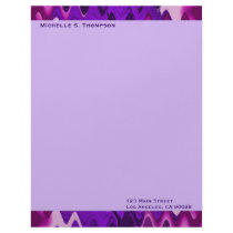 purple pattern letterhead by DonnaGraysonAbstract purple pattern letterhead