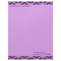 purple pattern letterhead by DonnaGraysonAbstract purple pattern letterhead