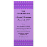 purple pattern Menu Custom Rack Card