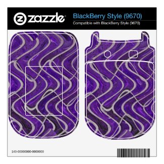 purple pattern blackberry decal