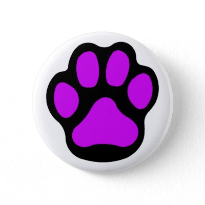 Purple Paw Button