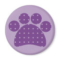 Purple Paw Print Magnets by PugsNPals Purple Paw Print Magnets