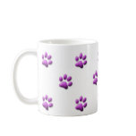 Purple Paw Print Mug