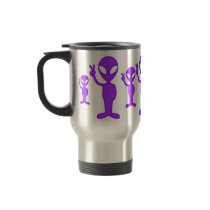 Purple Peace Alien Coffee Mugs
