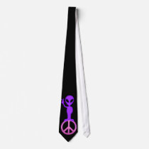 Purple Peace Alien Neckties