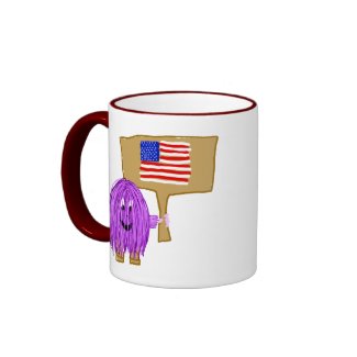purple peace America mug