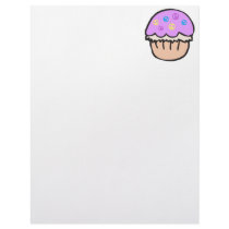 Purple Peace Cupcake Custom Letterhead