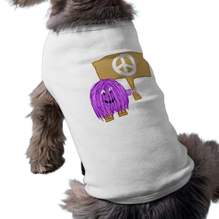 purple peace doggie t shirt