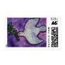 Purple Peace Dove Postage Stamp
